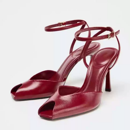 Crimson Curve Heels