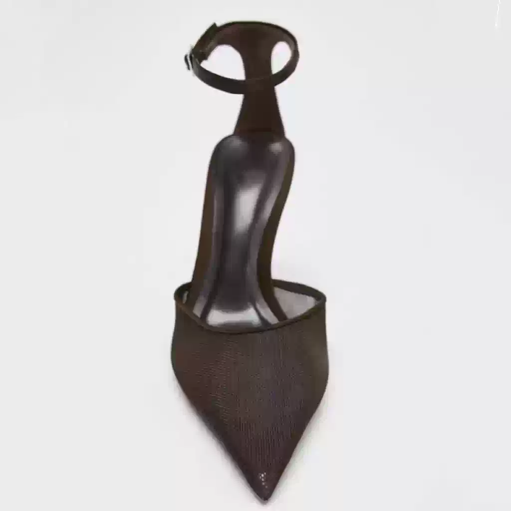 Midnight Mesh Stiletto Heels