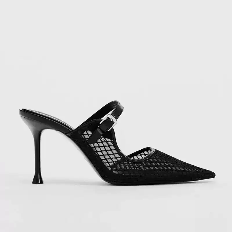 Shadow Mesh Slingbacks