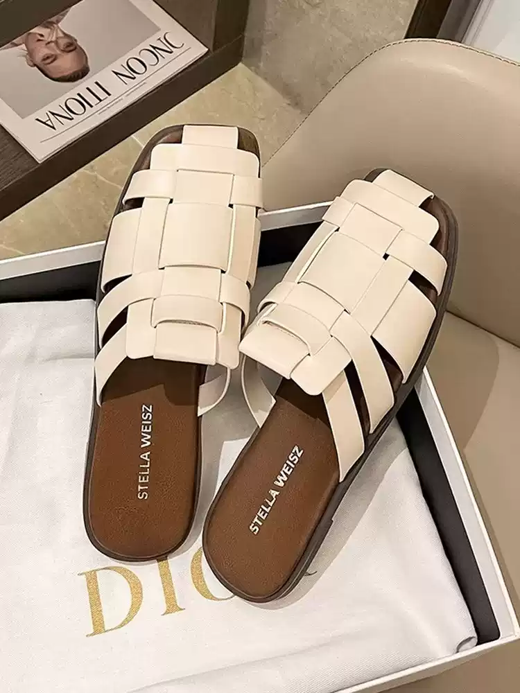 Ivory Weave Sandals
