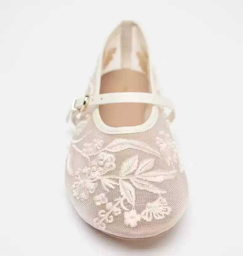 Blush Meadow Mary Janes