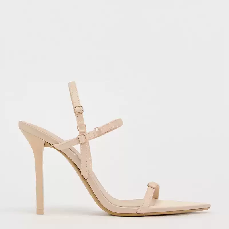 Nude Luxe Stiletto Sandals